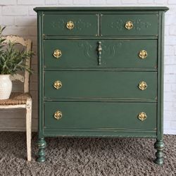 Gorgeous shabby distressed solid wood dresser