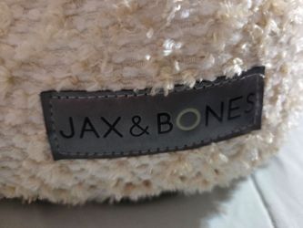 Jax & Bones Lolly White Lounge dog or cat medium  Bed  soft, textured cream loop fabric