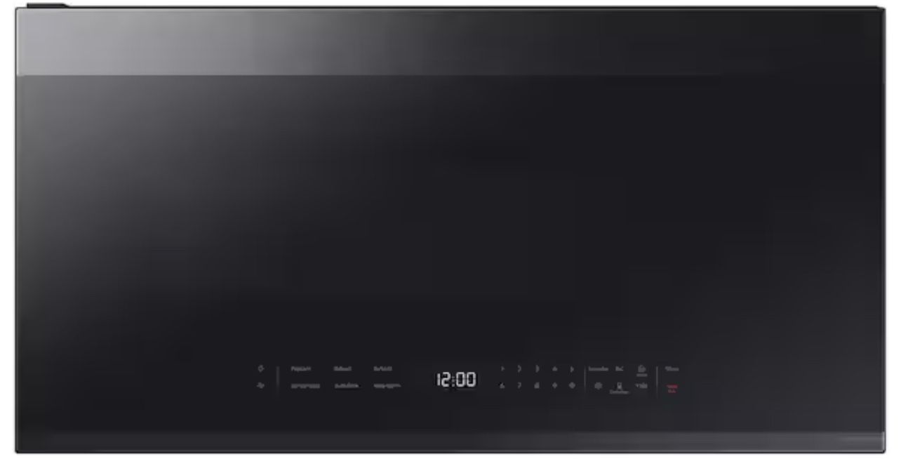 Samsung: Bespoke Smart 2.1 cu. ft. 1000 W Matte Black Steel Over-the-Range Microwave w/ Auto Connectivity and SmartThings Cooking