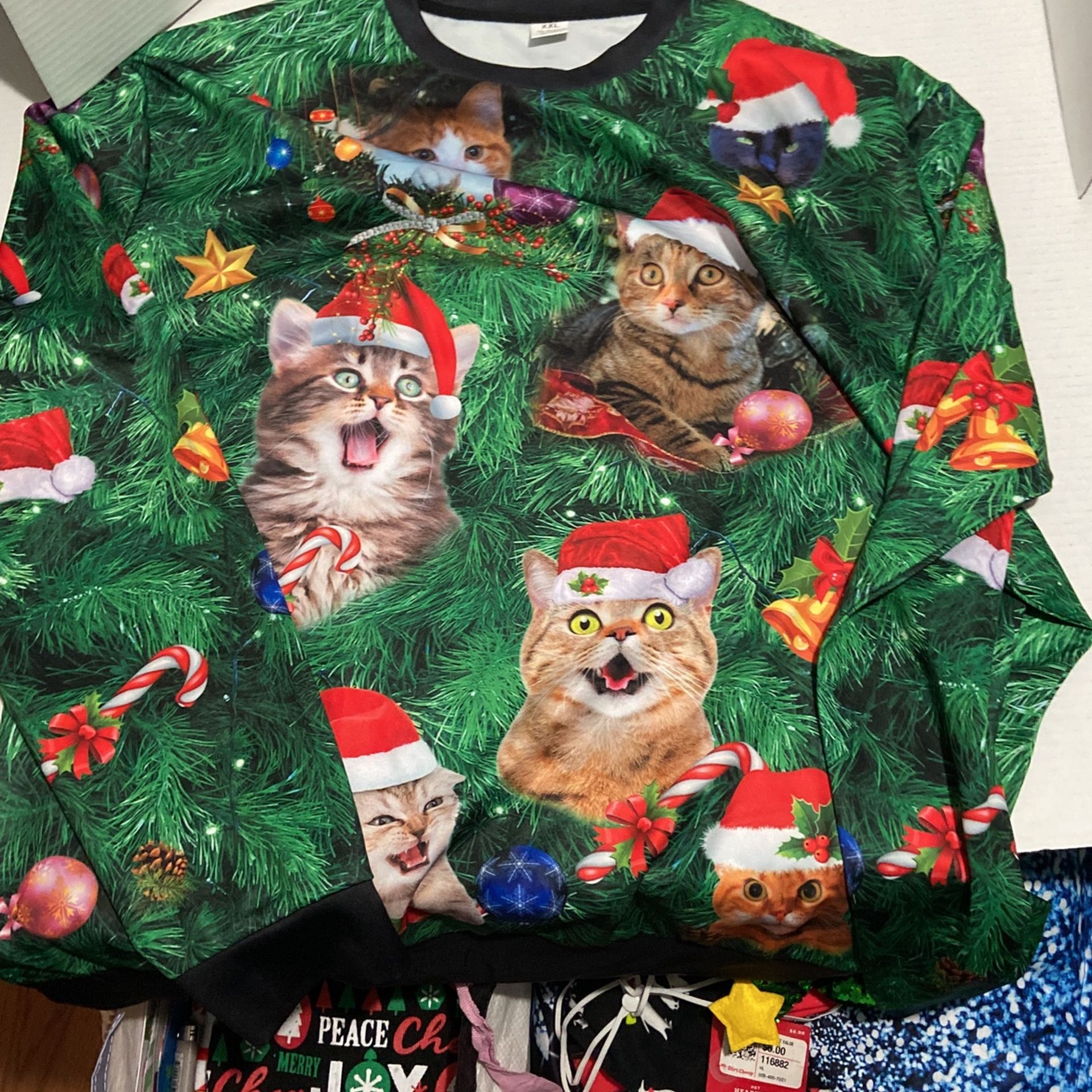 Womens Christmas Sweatshirt Size XXL