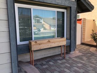 Custom Beautiful privacy wall Frame Planter Box Garden Bed cedar redwood Mother’s Day Best Gift