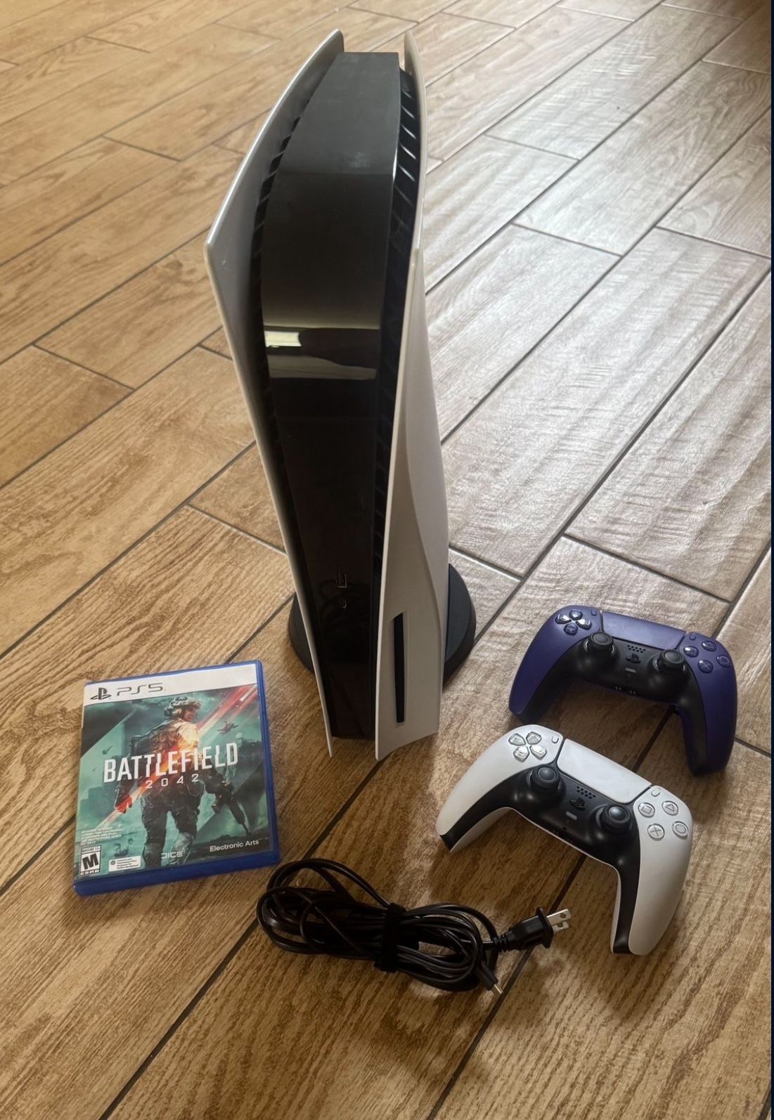 PS5 with 2 Contollers And Game