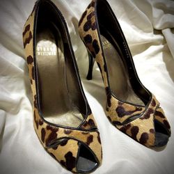 Stuart Weitzman FAUX Leopard Skin Pumps