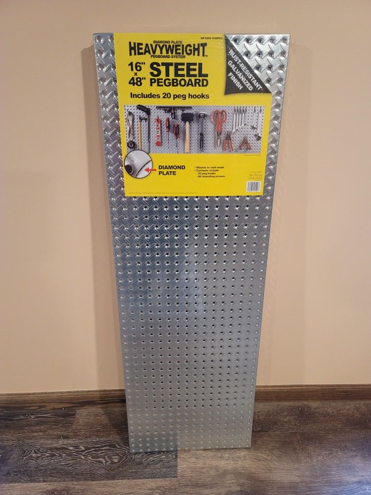 Steel Pegboard 16"×48"