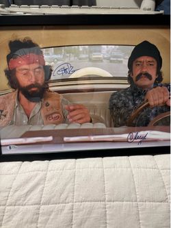 Cheech and Chong autographed photo