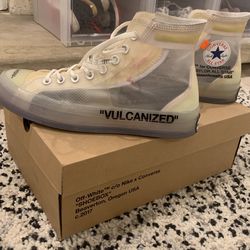 Off-White Converse, Size 8.5 Men, (from The Ten Collection)