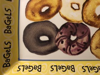 Judaic Bagel Platter. Versatile unique and New