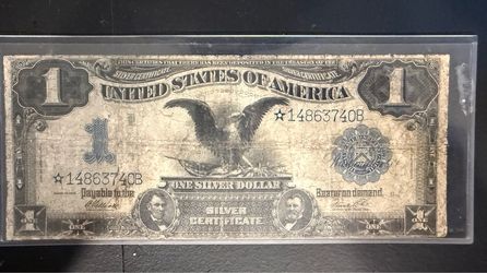 1899 black eagle Star Note! Silver Certificate