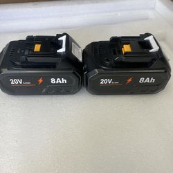 2-pack 8.0Ah Replacement Battery for Makita 18v