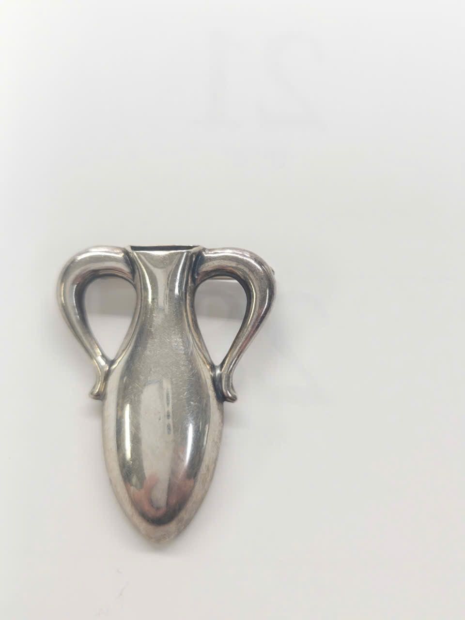 Vintage James Avery Sterling Silver Vase Pin Brooch