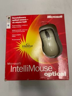 NOS Vintage Microsoft IntelliMouse Optical PS/2 USB X05-34207