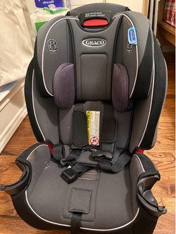 Graco Slimfit 3-in-1 Convertible Car Seat, Slim Car Seat with Space-Saving Design, Highback Booster Seat with 10-Position Headrest, Rear Facing and Fo
