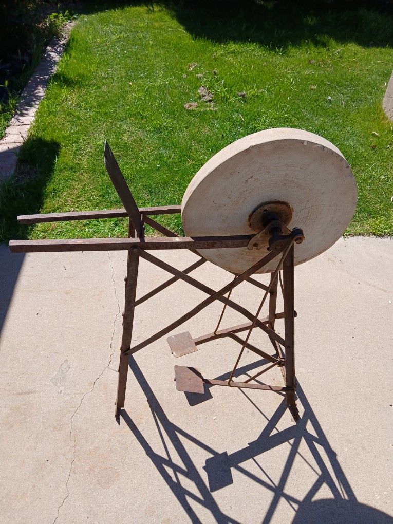 Antique Pedal Axe Grinder