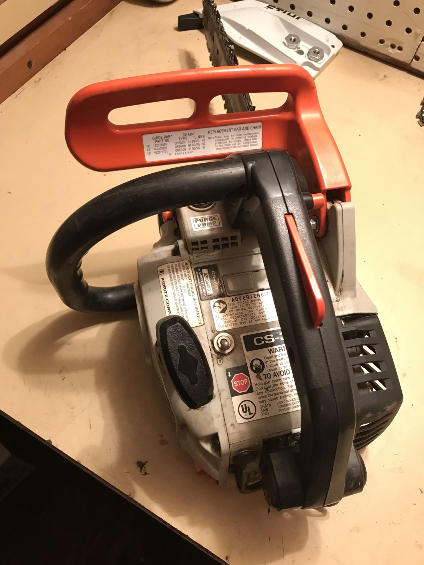 Echo CS-301 top handle chainsaw