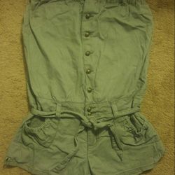 Army Green cotton Romper