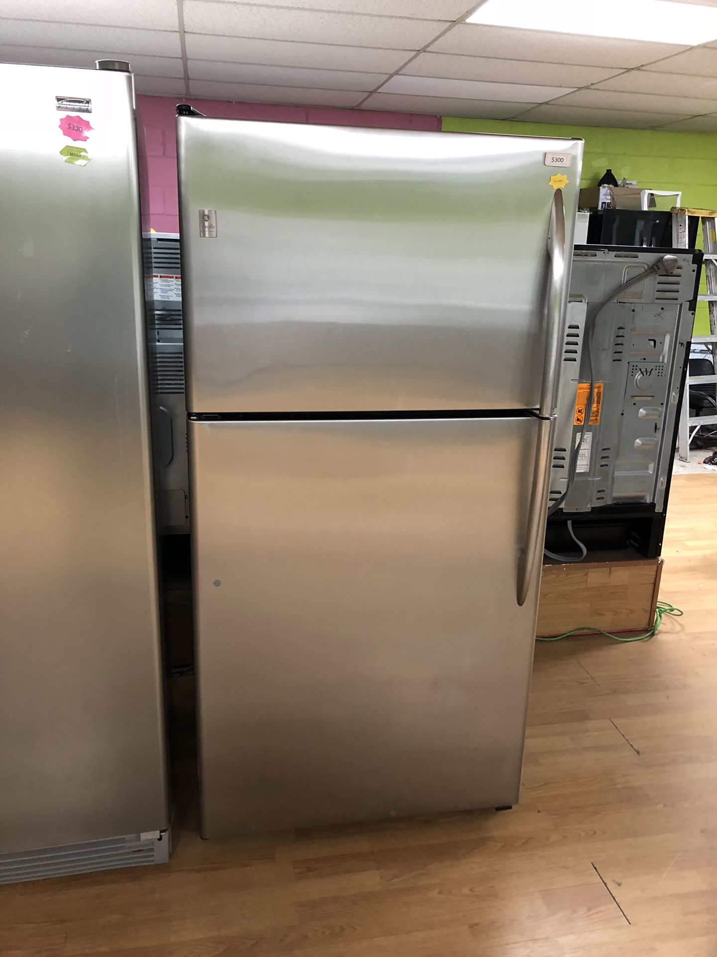 Stainless Steel GE Top Freezer Refrigerator