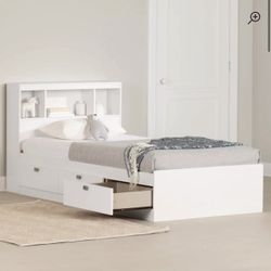 Twin Storage Bed With Headboard