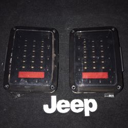 Jeep Wrangler Tinted LED Tail Lamps