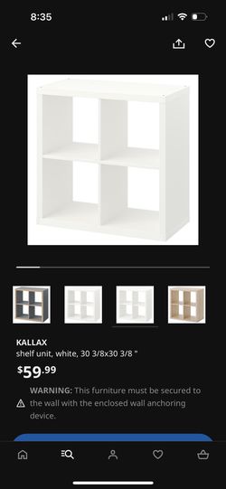 KALLAX Shelf unit, white, 30 3/8x30 3/8 - IKEA