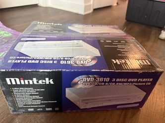 New Mintek 3-Disc DVD/CD Player – Open Box