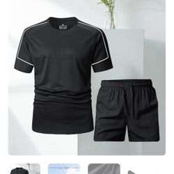 Mens Summer Outfits 2 Piece Sweatsuit Men 2 Piece Short Set Casual Stylish Short Sleeve Crewneck Shirt and Shorts Matching Sets Beachwear 2026