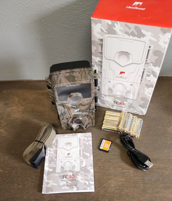 Brand New USOGOOD TC30 Trail Camera, With 32GB SD Card, LCD Display Screen , Read Description For More Info(Retails $69.99)