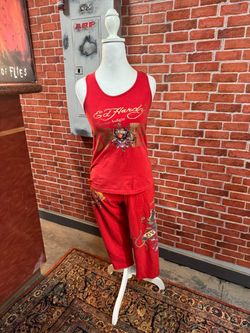 Vintage Y2K Christian Audigier Ed hardy era 2-piece set