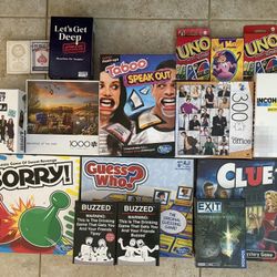 Assorted Adult and Children Games