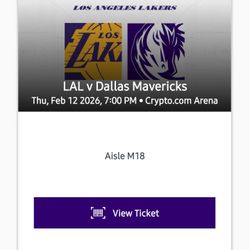 Lakers vs. Mavs - Sect 115 - $300 Each