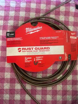 Milwaukee 5/16" x 25' Drain Cleaning Cable