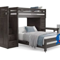 Solid Oak Loft Bed For Sale