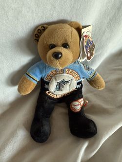 2003 Florida Marlins World Series Champion Bear – MLB Team Beans – Official Collectible Plush