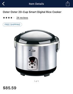 20-Cup Rice Cooker Olla arrocera de 20 tazas Cuit-riz de 20 tasses