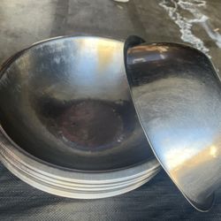 Set of 14 Stainless Steel Mixing Bowls – 11”  Wide – Kitchen Prep / Baking 