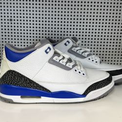 Slightly Used Air Jordan 3 Retro 'Racer Blue' Size 13