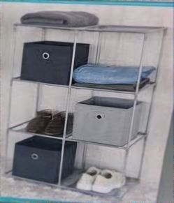 6-cube storage shelves (lot of 2)