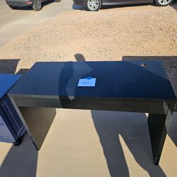 Black 2-Drawer Desk