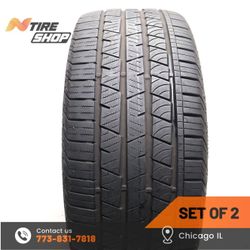 Set of 2 Used  6.5/32    275/45R21  110W  Continental  CrossContact LX Sport