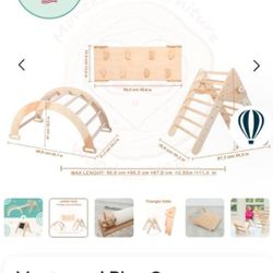Montessori Wooden Climbing Set