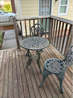 Small Bistro Table with Two Chairs