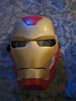 Iron man mask toddler hasbro used