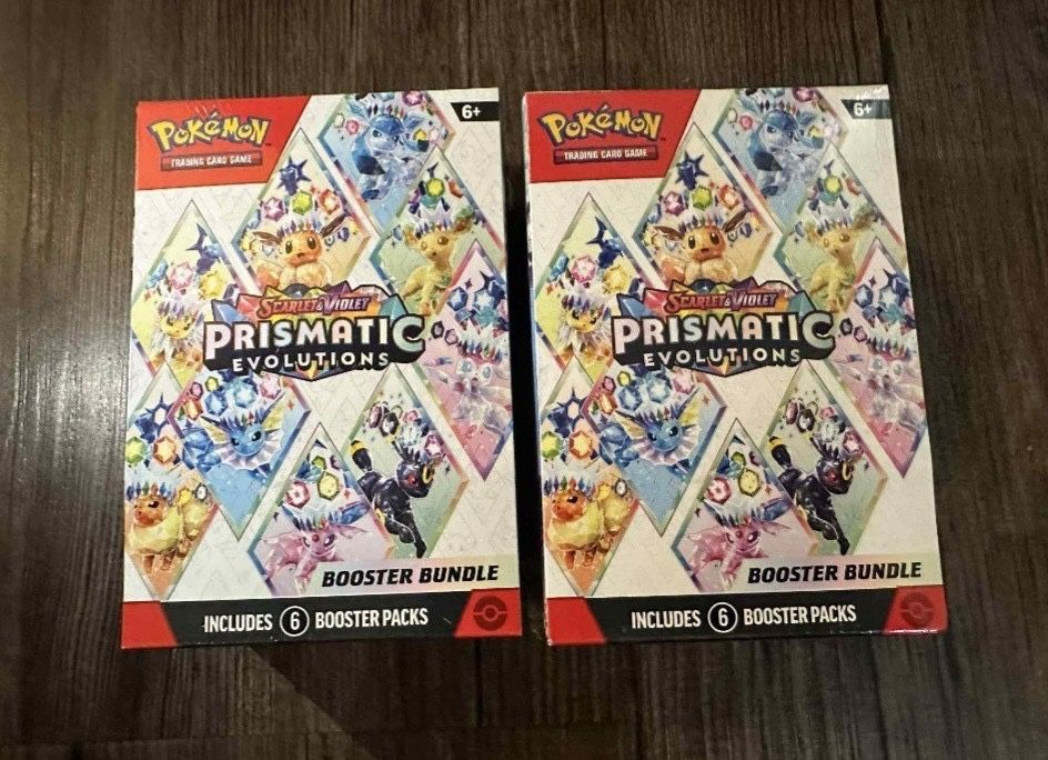 2 - Pokémon TCG Scarlet & Violet Prismatic Evolutions Booster Bundle Sealed