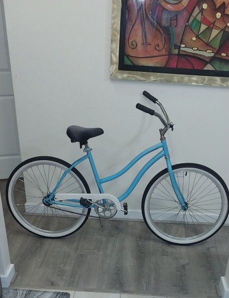 26" Huffy Blue/ White Cruiser Bicycle