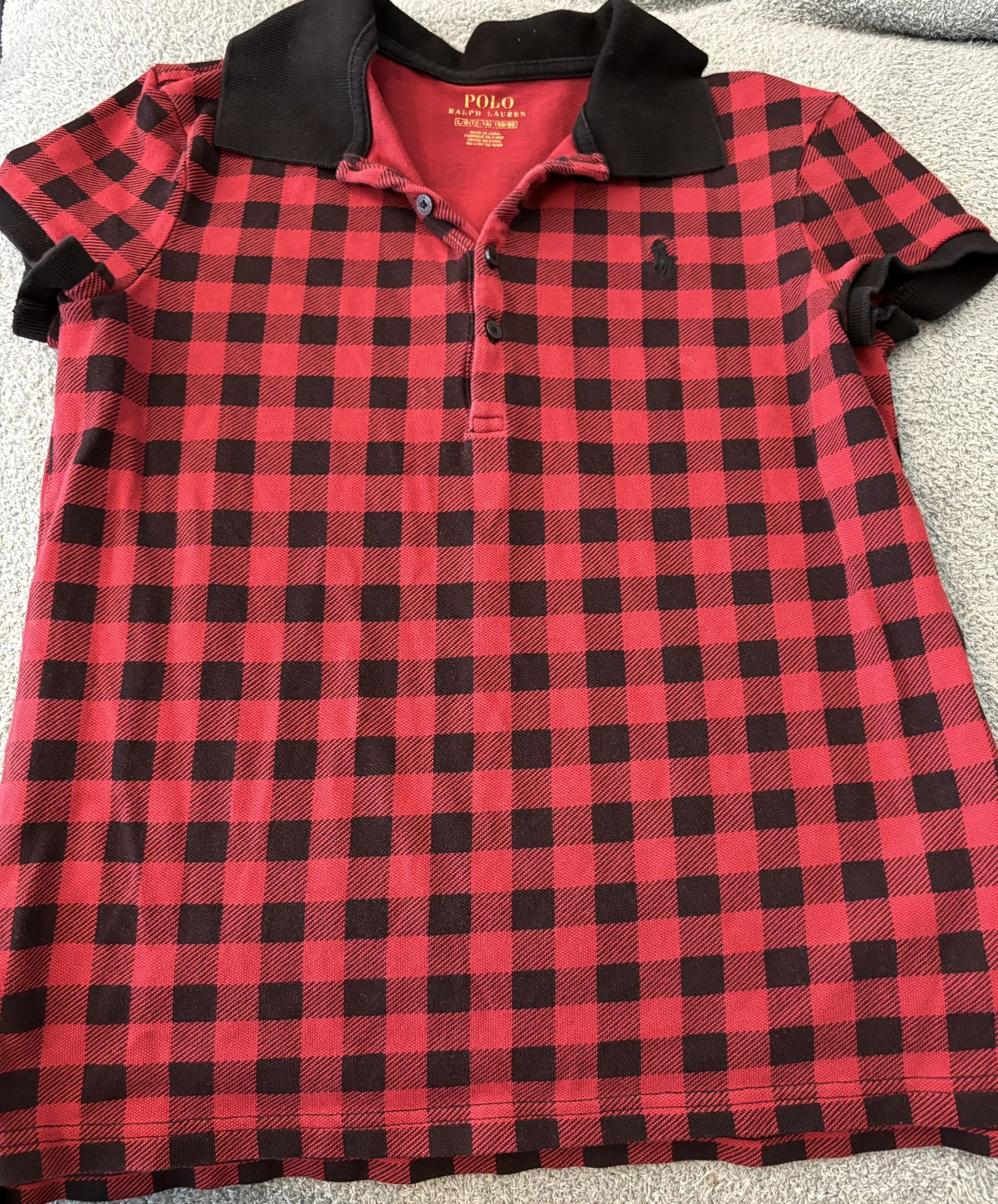 Ralph Lauren Polo Girls Plaid Shirt. Size Large (12/14)