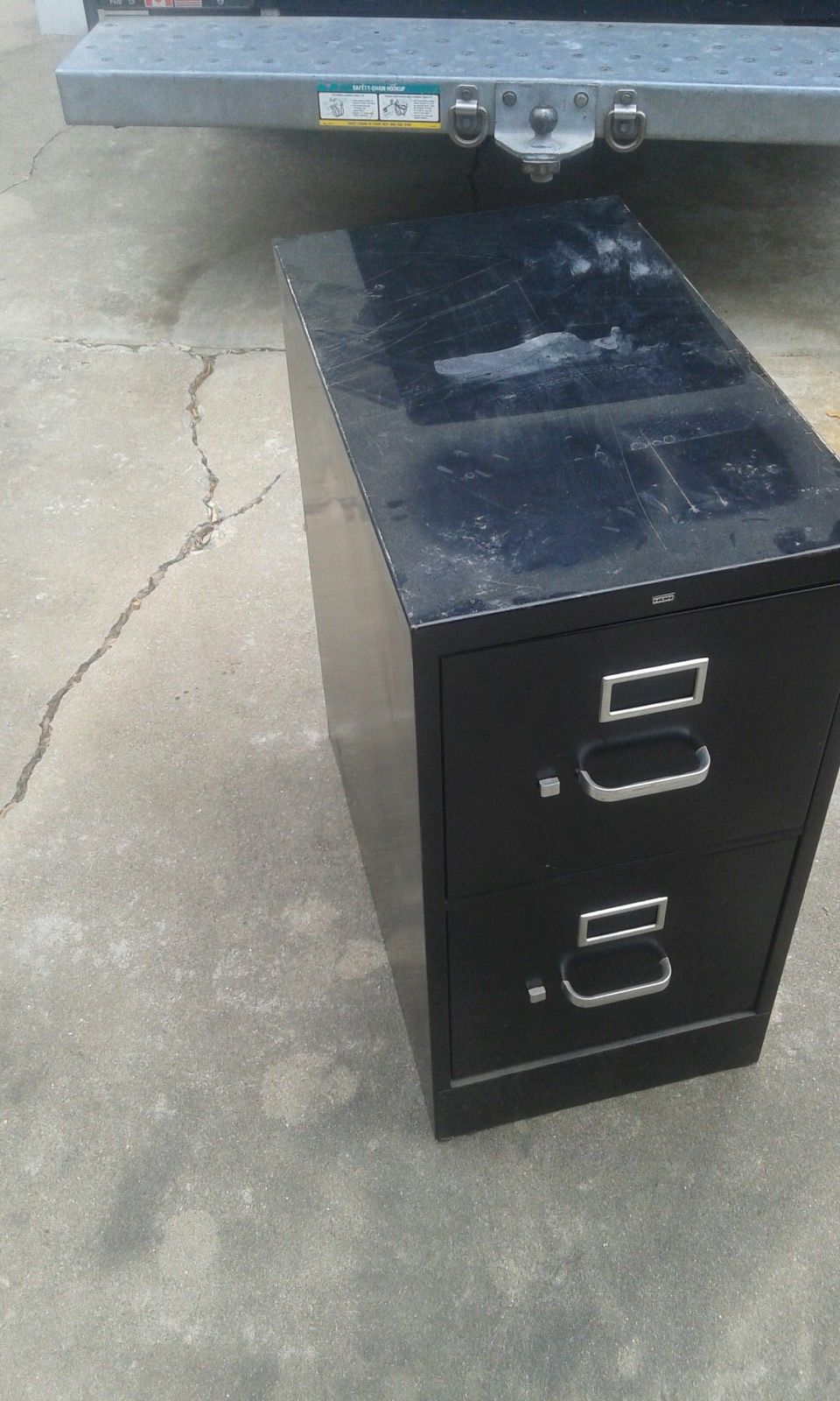 Two drawer file cabinet