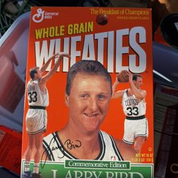 Larry Bird Wheaties Sealed With Original Cereal Inside