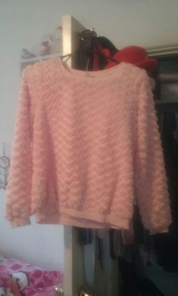 Fluffy girls sweater