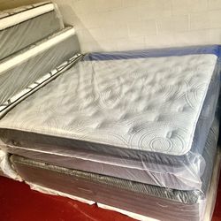 King Size Mattress Serta Perfect Sleeper Pillow Top 14” Inches Thick Wrapped in Plastic Direct From Factory Same Day Delivery  