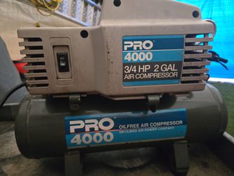 DeVilbiss Pro 4000 Air Compressor 3/4 HP 2 Gal