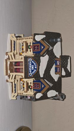 Dept 56 Birch Run Ski Chalet - Snow Village with Cord & Skis